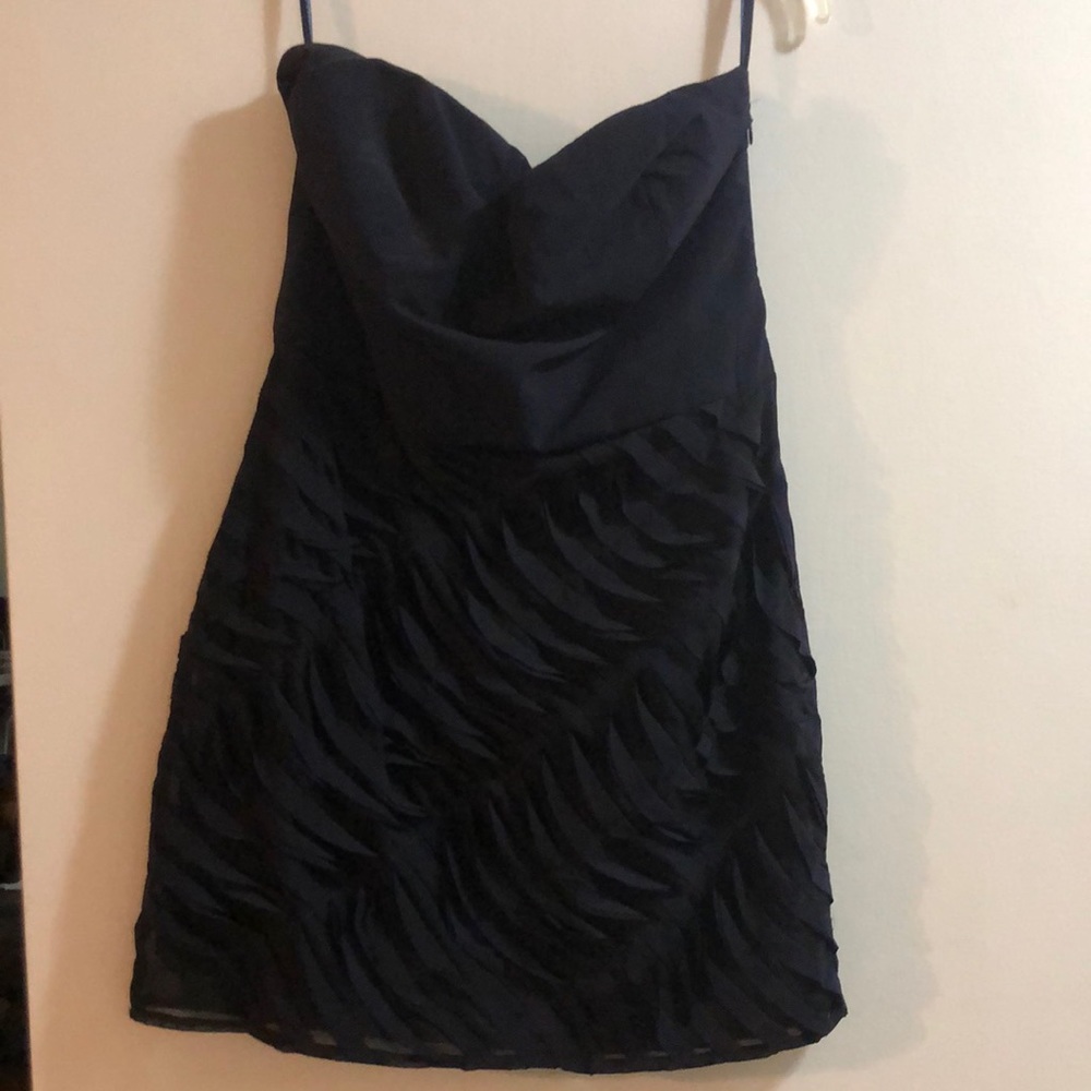 Aqua strapless dress